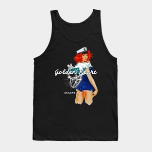 Golden heart, sailor's sass Tank Top